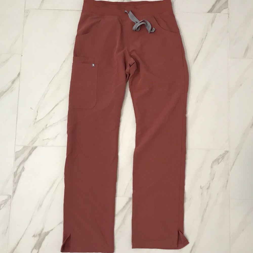 Figs Mauve Kade Cargo Scrub Pants Size S/T
